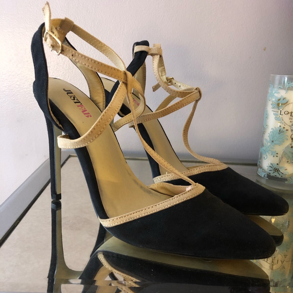 JustFab Strappy Heels